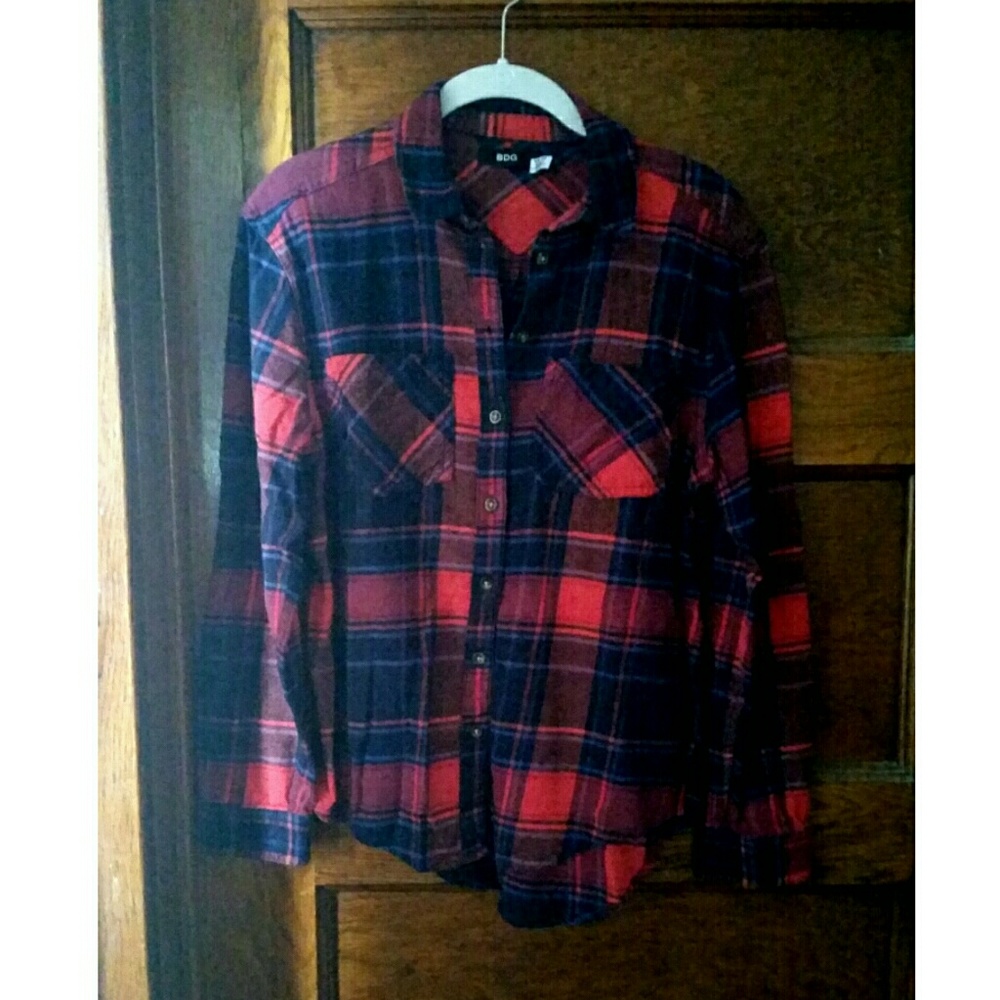 Red Plaid BDG flannel